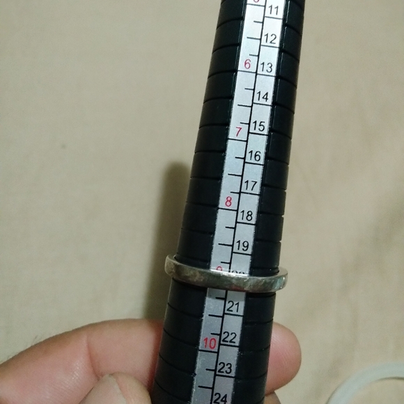 Beautiful Larimar ring set in 925 sterling silver - size 9 - Picture 6 of 8